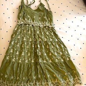Jessica Simpson Green Floral Dress size s